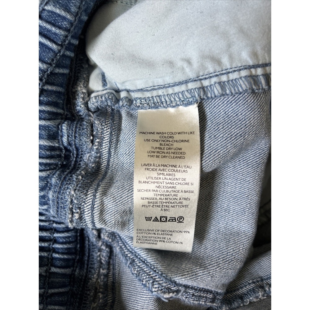 Pilcro Izzie Relaxed Pull-On Barrel Jeans With Stars - Anthropologie Size Medium - Picture 10 of 11